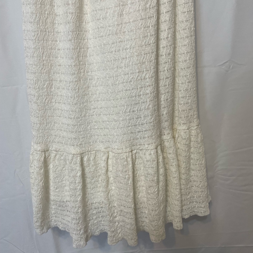 Topshop Textured Mini Dress Ivory Women’s Medium - Picture 7 of 10
